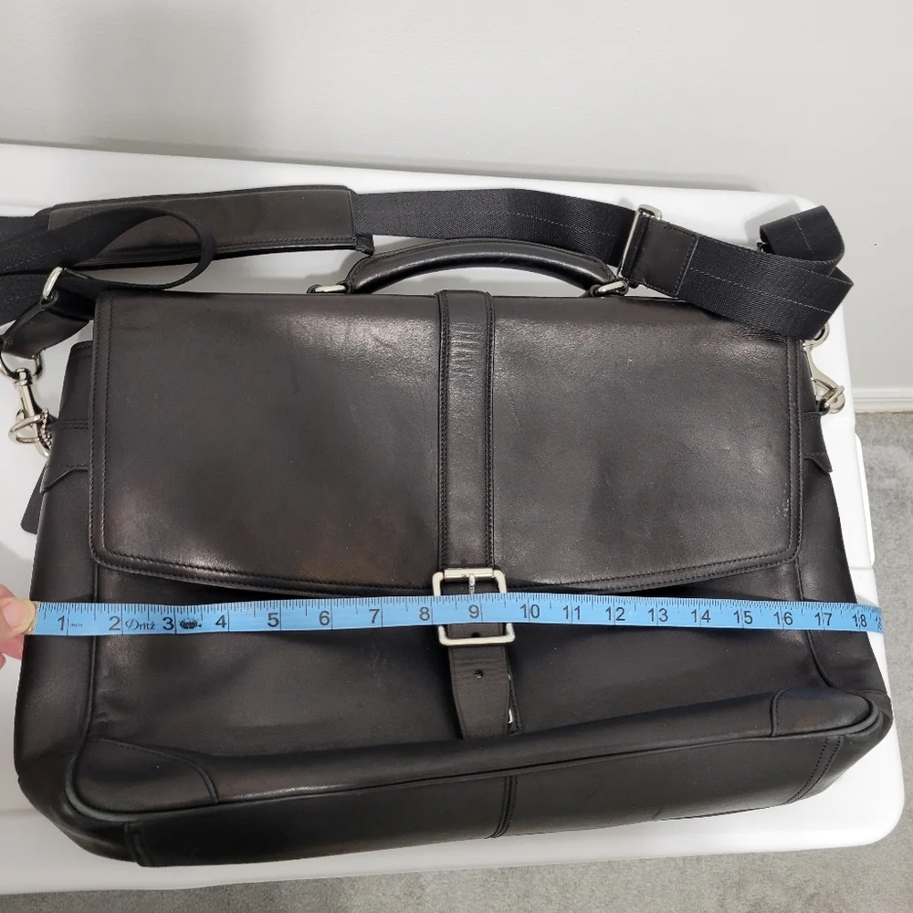 Coach Black Leather Men's Bag